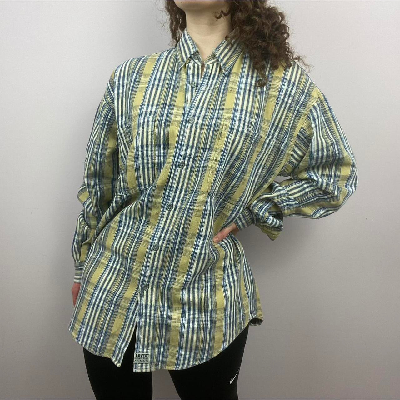 1990s Vintage Levi's Striped Flannel Shirt