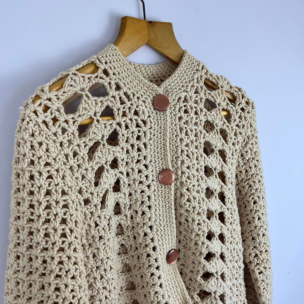 1960s Handmade Knitted Cardigan