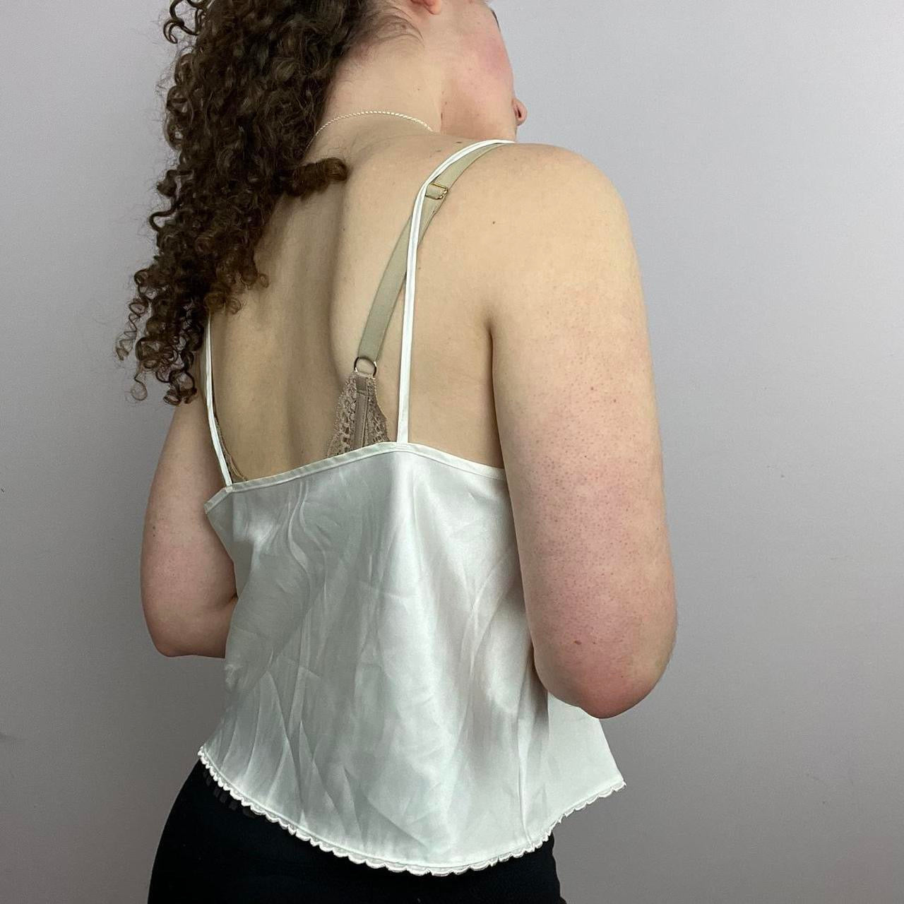 1990s St Michael Silky Vintage Cropped Vest