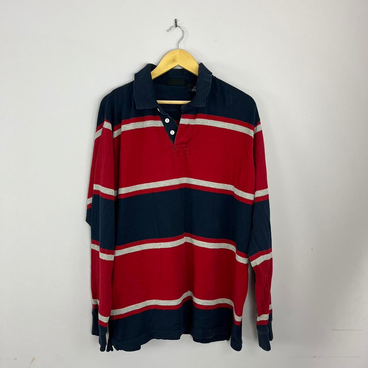 1990s No Boundaries Striped Rugby Shirt