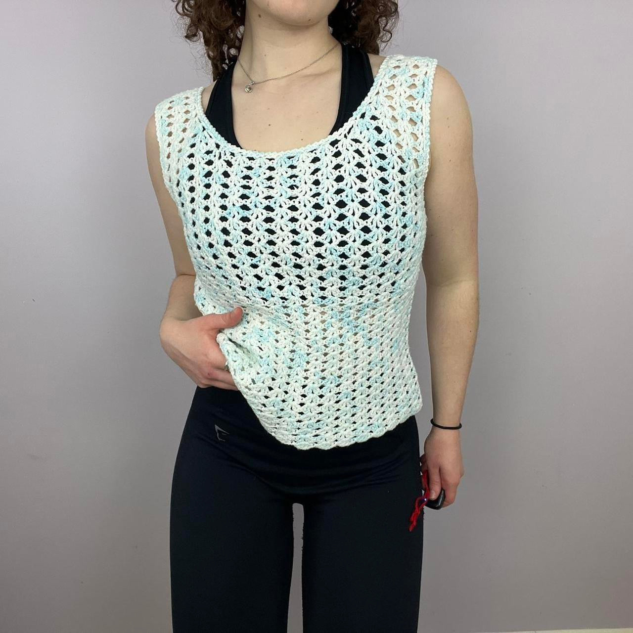 1960s Handmade Knitted Tank Top