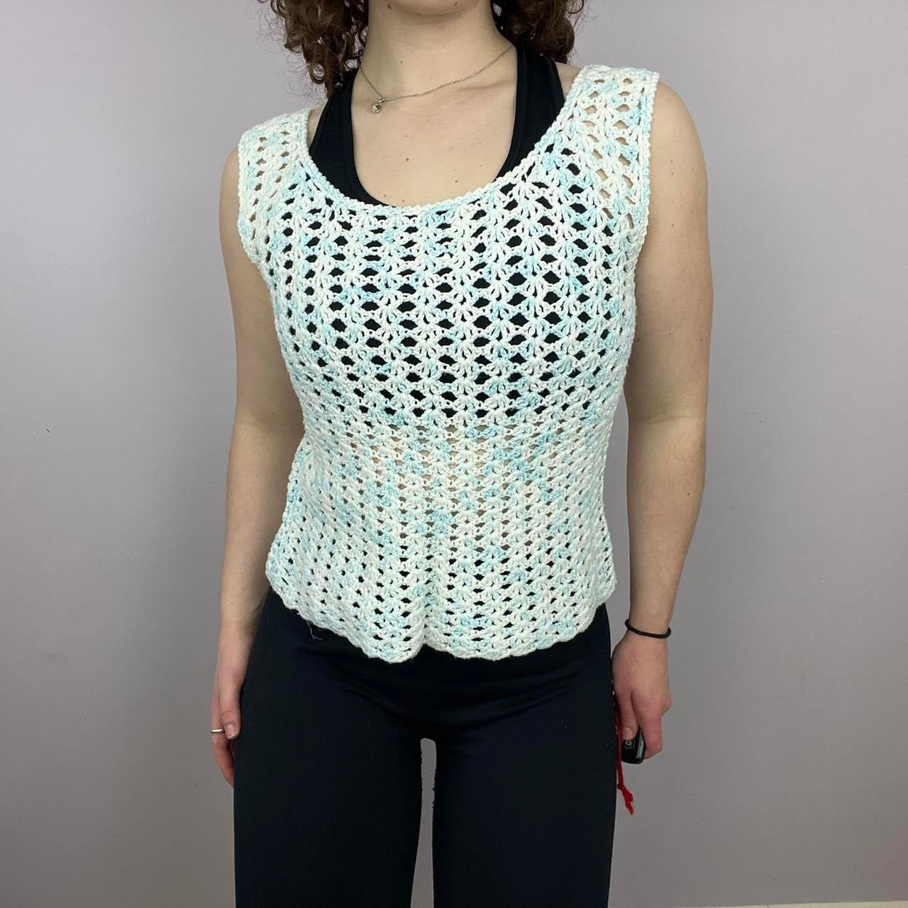 1960s Handmade Knitted Tank Top