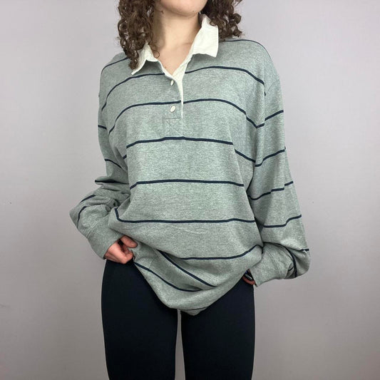 1990s Striped Old Navy Rugby Shirt