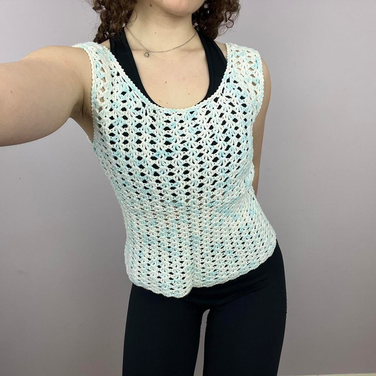 1960s Handmade Knitted Tank Top