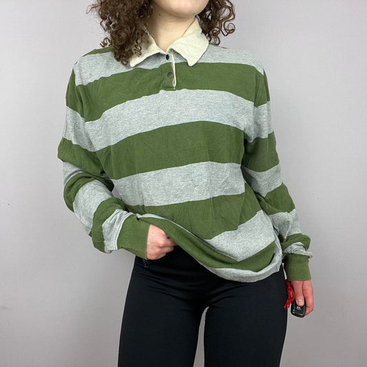 1990s Striped Rugby Shirt