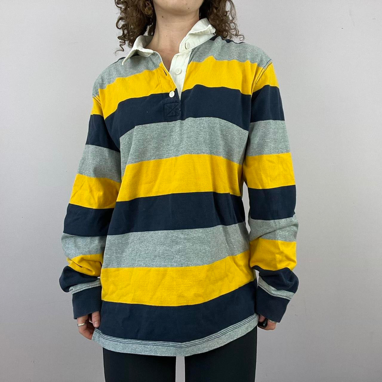 1990s Old Navy Striped Rugby Shirt