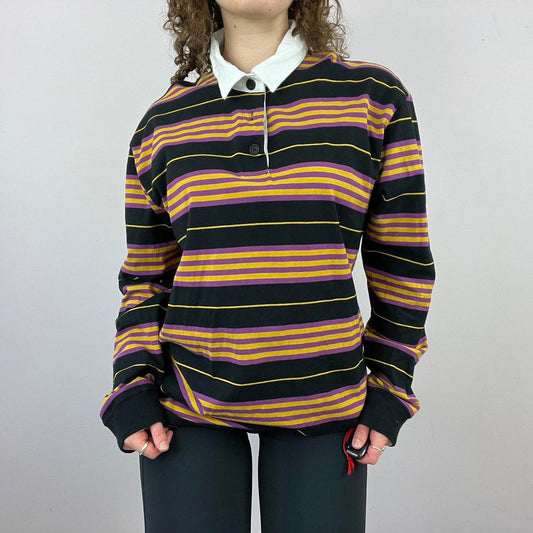 2000s RSQ Striped Rugby Shirt