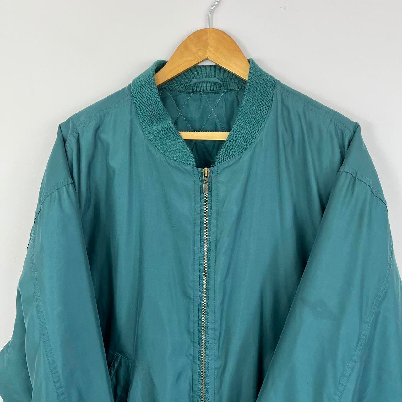 1990s Faux Silk Bomber Jacket