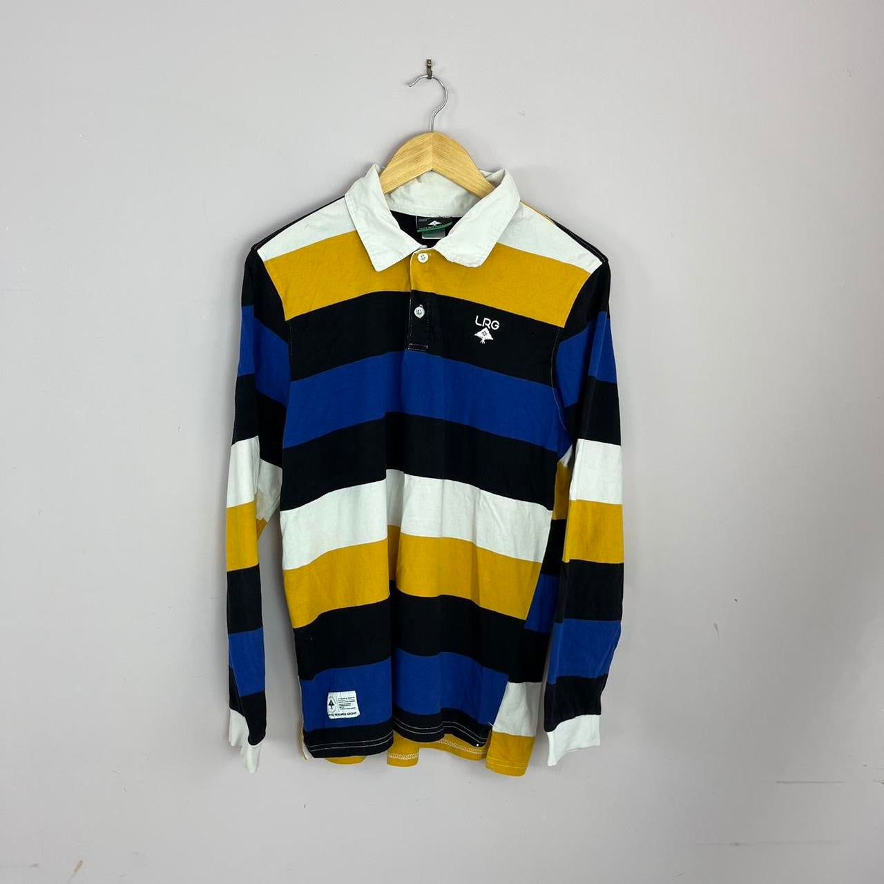 2000s Lifted Research Striped Rugby Shirt