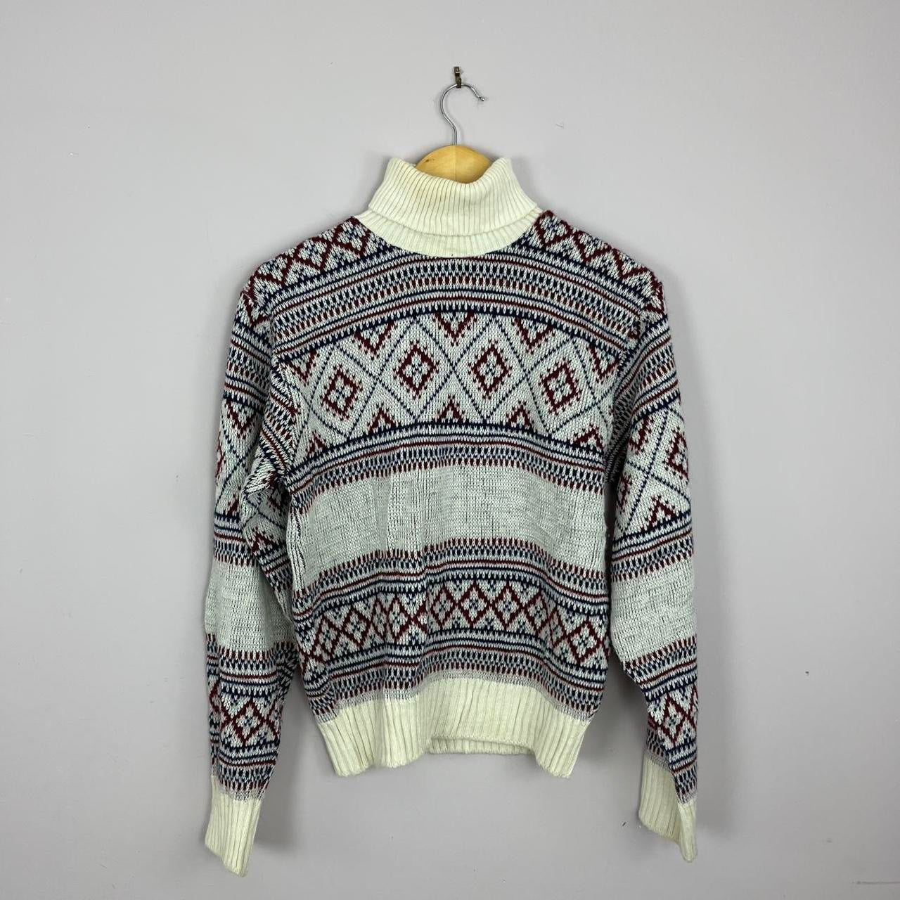 1980s Knitted High-Neck Sweater