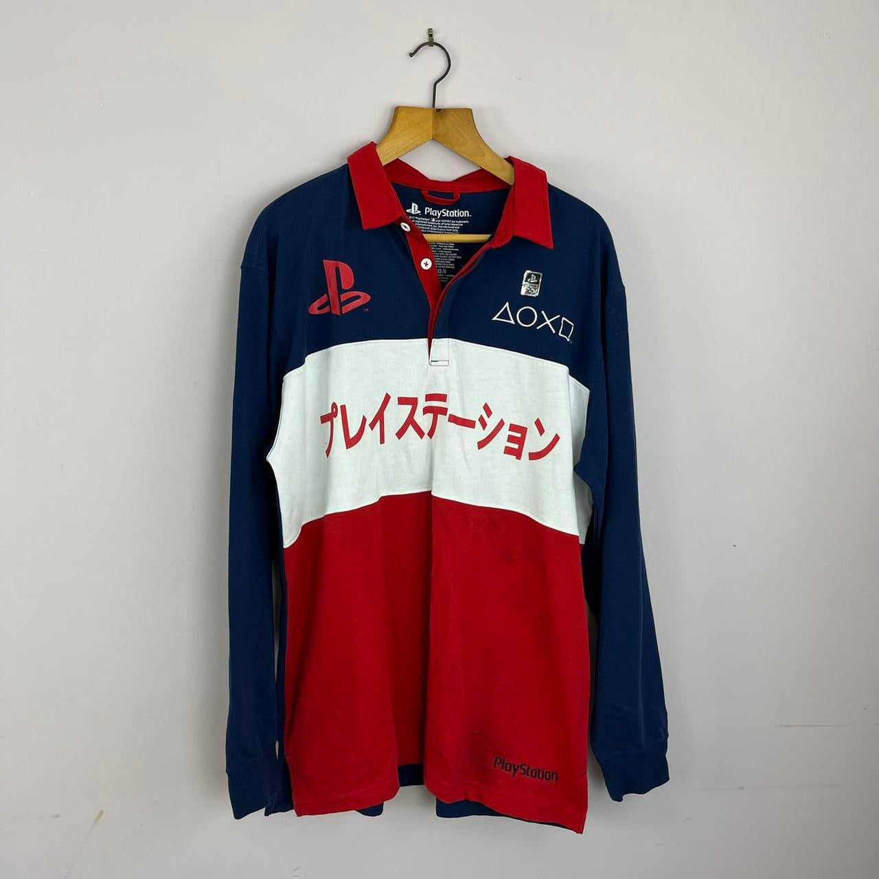 1990s PlayStation Striped Rugby Shirt