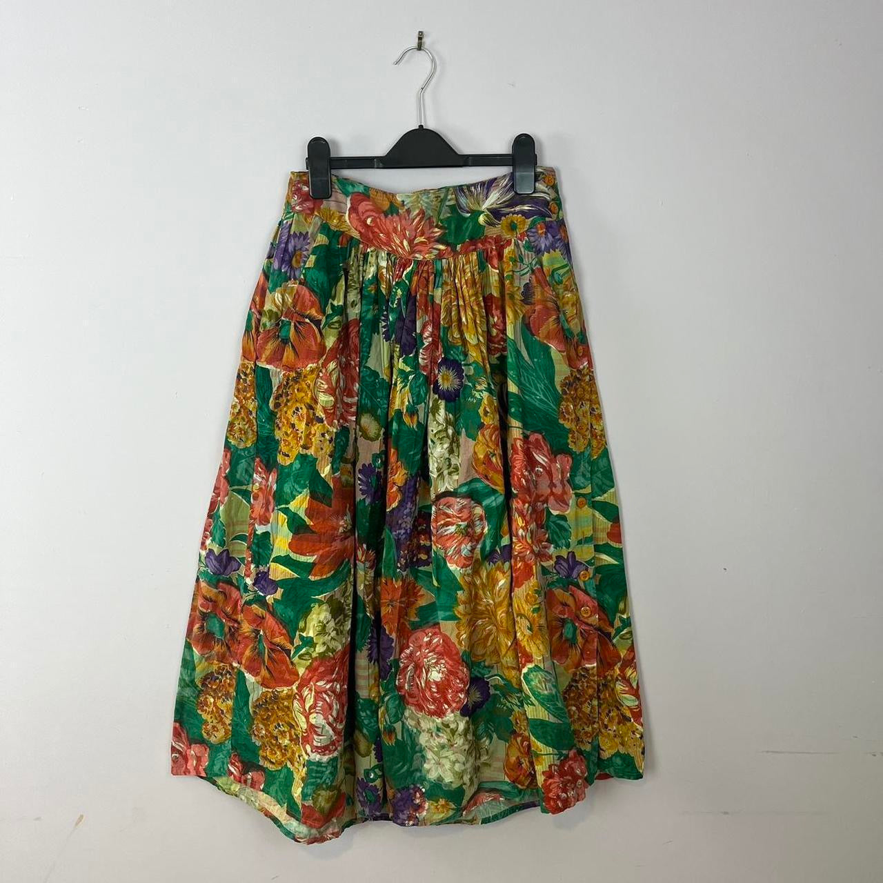 1990s Pleated 'Yessica' Patterned Skirt