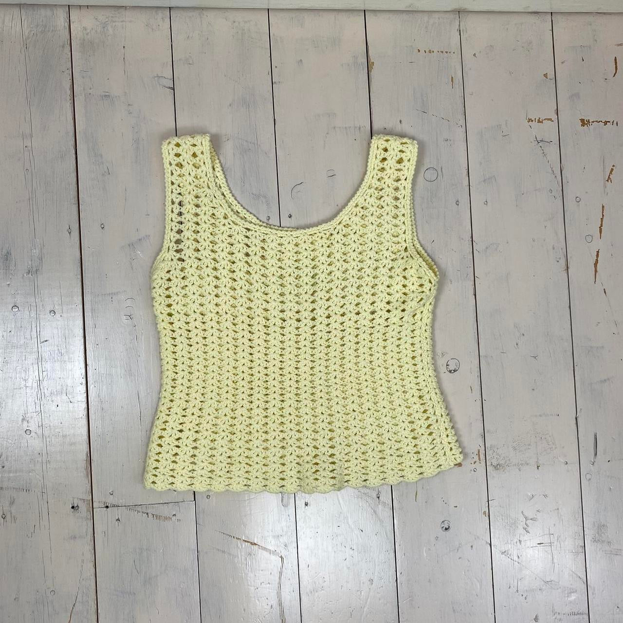 1960s Handmade Knitted Tank Top