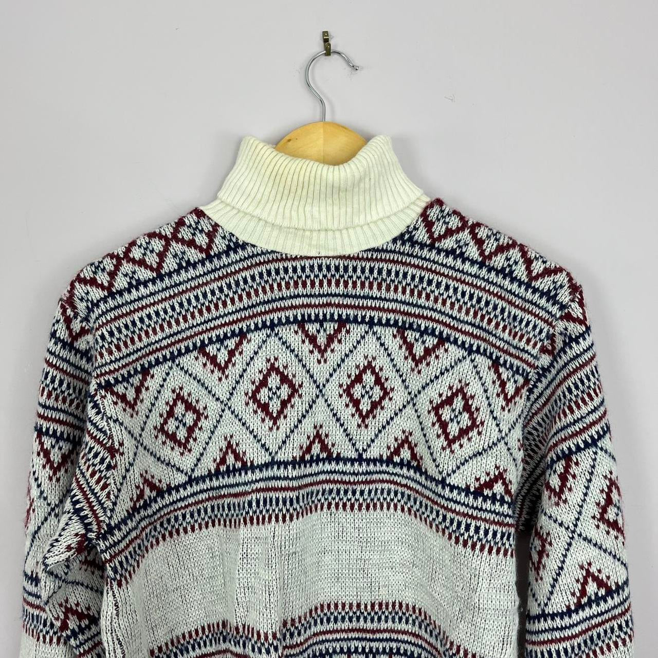 1980s Knitted High-Neck Sweater