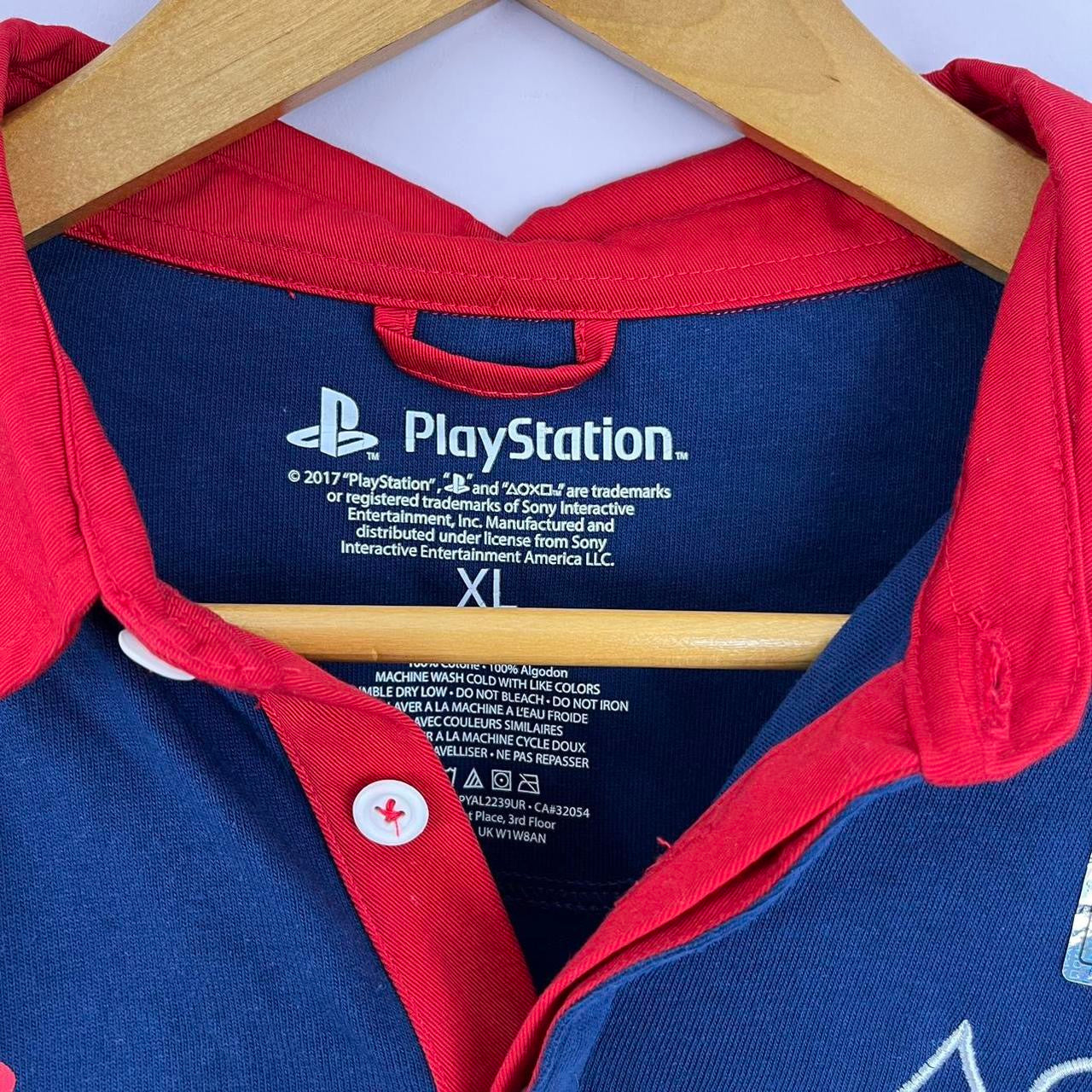 1990s PlayStation Striped Rugby Shirt