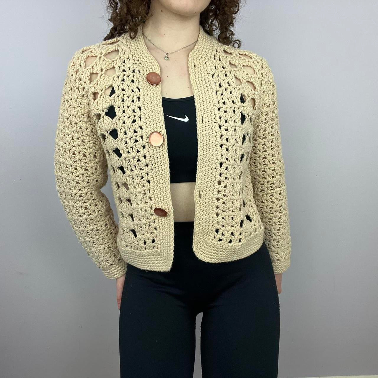 1960s Handmade Knitted Cardigan