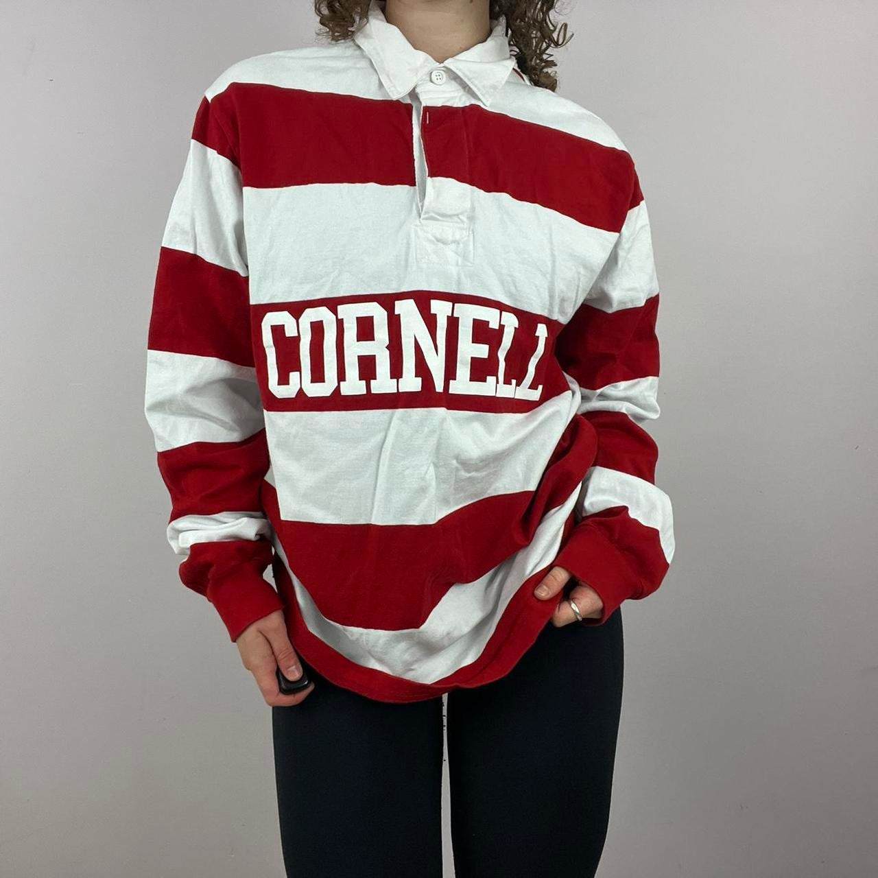 1990s Charles River Apparel Rugby Shirt