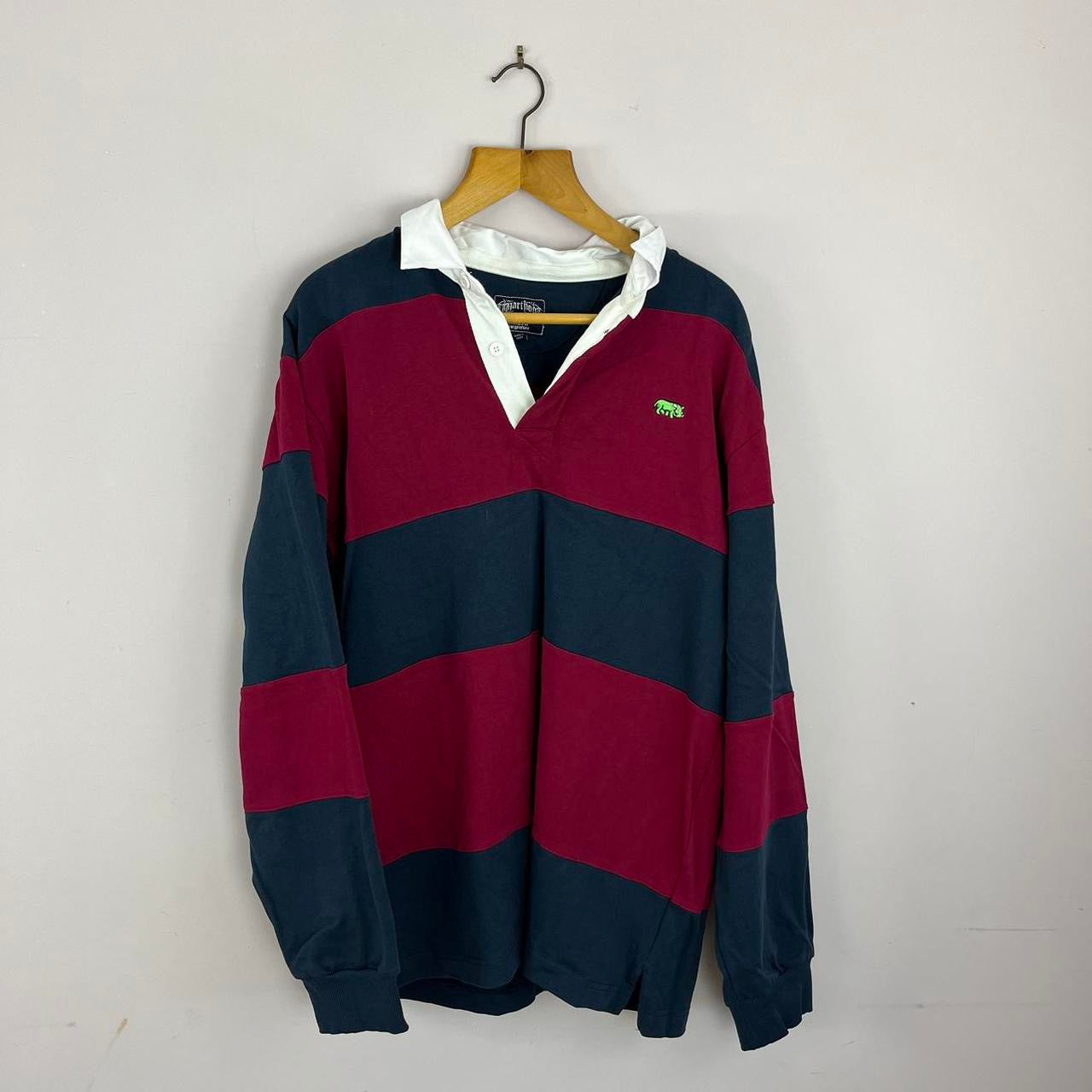 1990s Warthog Striped Rugby Shirt