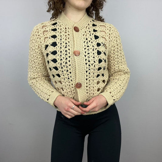 1960s Handmade Knitted Cardigan