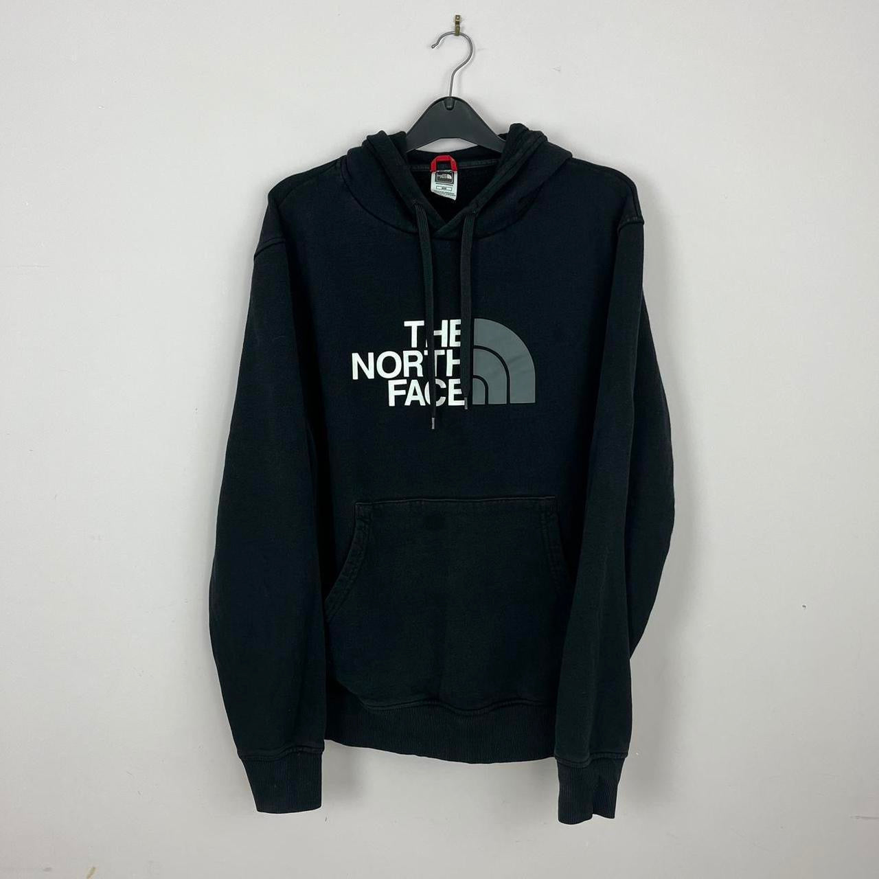 2000s The North Face Graphic Activewear Sport Hoodie - Black