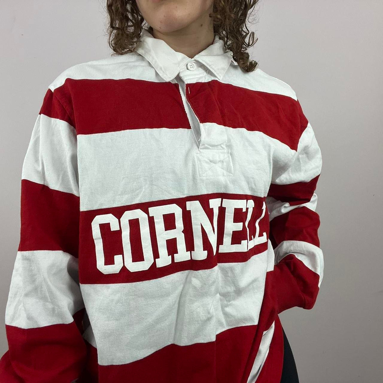 1990s Charles River Apparel Rugby Shirt