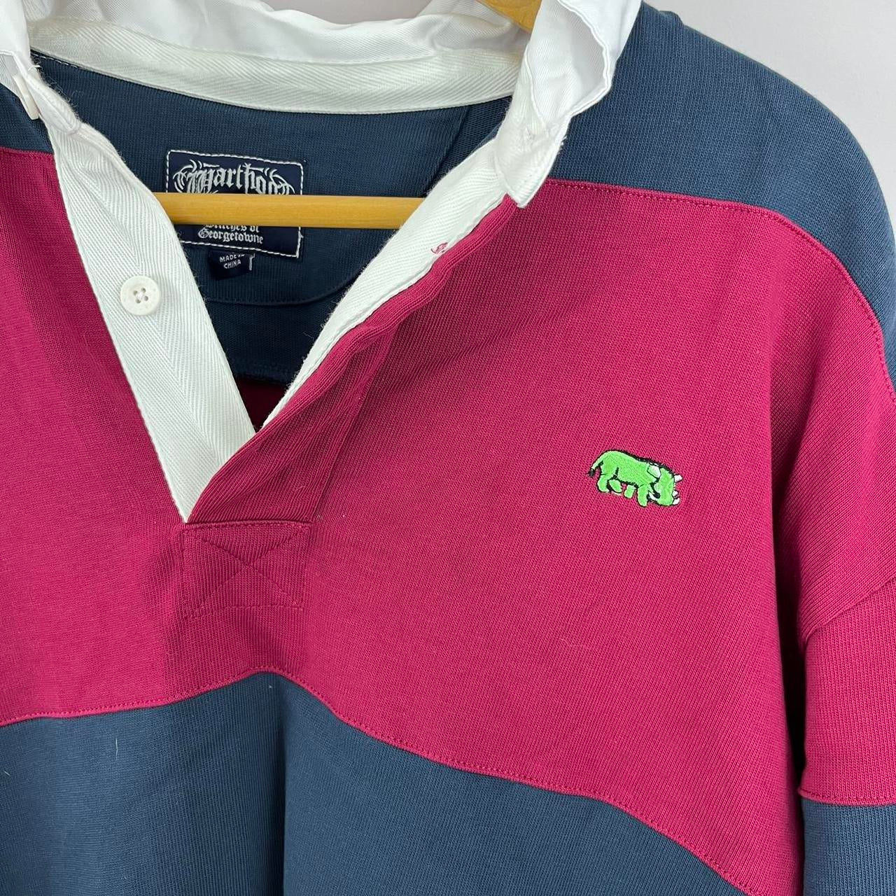 1990s Warthog Striped Rugby Shirt