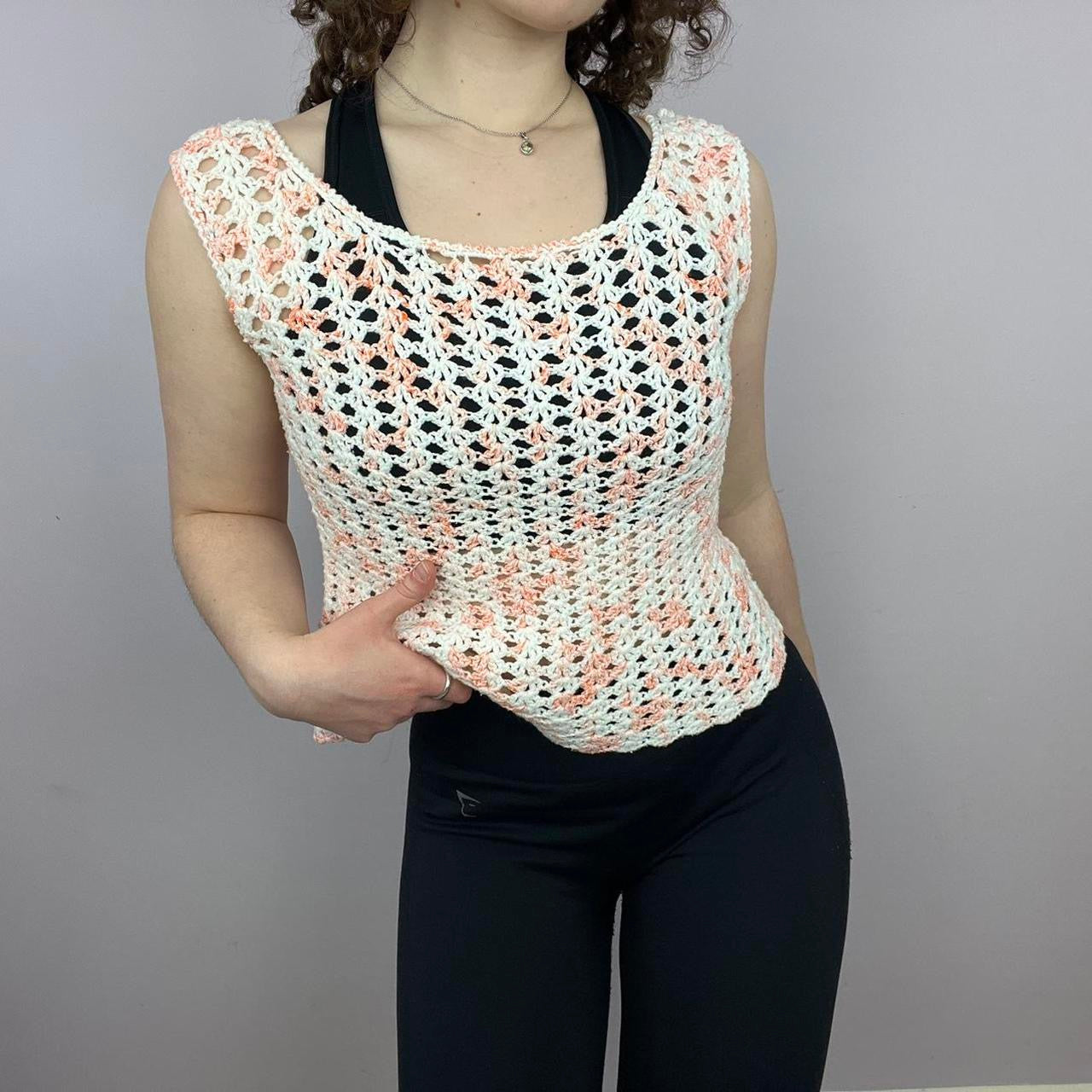 1960s Handmade Knitted Tank Top