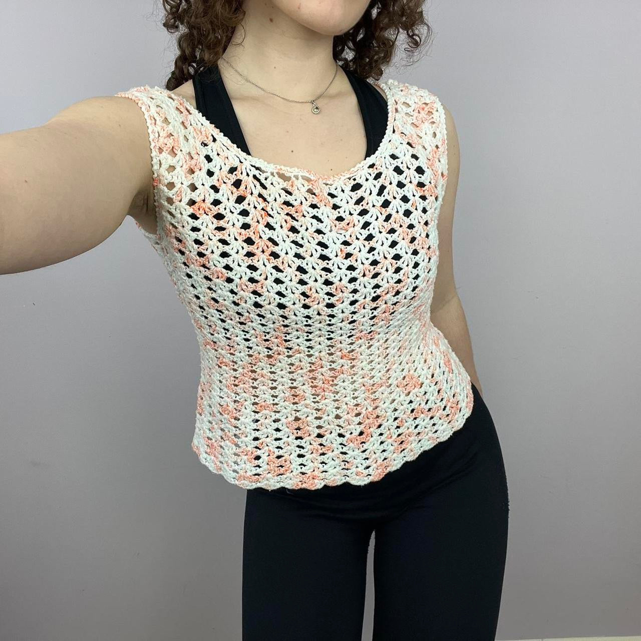 1960s Handmade Knitted Tank Top